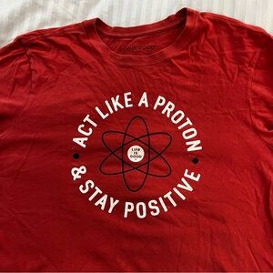 Life Is Good Red 'Stay Positive' Tee